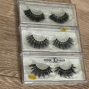 🔆 3 pairs of eyelashes 3D lashes